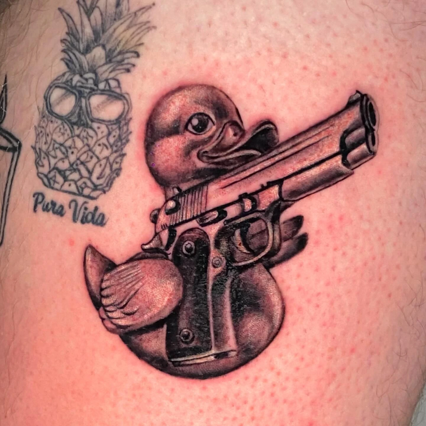MHA Bakugou Procreate ink linework with 'KNOCK' breakaway lettering effect